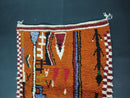 Custom Handmade Orange Moroccan Wool Rug – Bohemian Berber Rug, Boho Décor rug, Custom Sizes rug Available – Perfect Rug Gift by 100kends