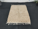 Custom Moroccan Wool Rug - Handmade Bohemian Berber Rug - Beni Ourain Style - Area Rug for Living Room, Bedroom, Kitchen & More by 100kends