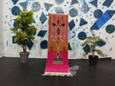 Custom Moroccan Runner Rug - Handmade Wool Boho Runner Rug - 100kends Moroccan Rug for Bedroom, Hallway, or Living Space