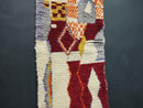 Custom Morocan Runner Rug - Handmade Berber Wool Carpet, Narrow Washable Rug for Hallway, Kitchen, or Living Room - Custom Sizes by 100kends