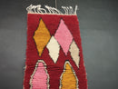 Custom Moroccan Runner Rug | Beni Ourain Wool Rug | Handmade Colorful Moroccan Runner with Fringe Options | Natural Wool Carpet by 100kends