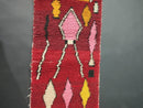Custom Moroccan Runner Rug | Beni Ourain Wool Rug | Handmade Colorful Moroccan Runner with Fringe Options | Natural Wool Carpet by 100kends