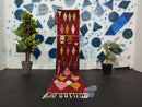 Custom Moroccan Runner Rug | Beni Ourain Wool Rug | Handmade Colorful Moroccan Runner with Fringe Options | Natural Wool Carpet by 100kends
