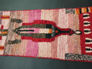 Custom Moroccan Runner Rug – Red Azilal Hallway Runner, Wool Narrow Berber Runner, Extra Long Rug for Hallways or Entryways by 100kends