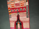 Custom Moroccan Runner Rug – Red Azilal Hallway Runner, Wool Narrow Berber Runner, Extra Long Rug for Hallways or Entryways by 100kends