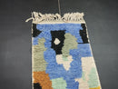 Vibrant Moroccan Runner Rug - Handwoven Shaggy Wool Berber Carpet | Custom Narrow Runner for Hallway, Nursery, or Home Décor by 100kends