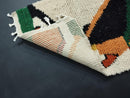 Custom Moroccan Rug - Handmade Wool Berber Carpet - Abstract Gray & White Azilal Rug - Large Area Moroccan Carpet - Custom Made Berber Rug