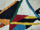 Custom Moroccan Rug - Handmade Wool Berber Carpet - Abstract Gray & White Azilal Rug - Large Area Moroccan Carpet - Custom Made Berber Rug