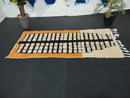 Custom Moroccan Rug - Black and White Wool Rug, Handmade Squares Design, Living Room Rug, Custom Size Moroccan Wool Rug By 100kends