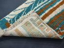 Custom Moroccan Runner Rug - Green Orange Boho Decor Rug - Long Runner Rug for Hallway, Bathroom, Kitchen - Custom Size Rugs by 100kends