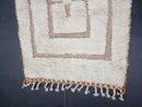 Custom Moroccan Rug - 9x12 Moroccan Rug Wool - Shaggy White Boujaad Carpet - Soft Moroccan Rug for Living Room - Morocacn rug By 100kends