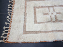 Custom Moroccan Rug - 9x12 Moroccan Rug Wool - Shaggy White Boujaad Carpet - Soft Moroccan Rug for Living Room - Morocacn rug By 100kends