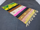 Handmade Colorful Moroccan Rug - Authentic Wool Berber Rug - Azilal Carpet - Black Berber Rug - Custom Traditional Moroccan Carpet