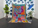 Custom Moroccan Rug - Hand-Knotted Beni Ourain Rug, Fluffy Wool Berber Carpet, Authentic Handmade Moroccan Rug, Custom Size Rug by 100kends