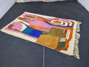 Custom Moroccan Rug - Handmade Beni Ourain Rug - Wool Pink Rug - Moroccan Berber Rug - Moroccan Shag Rug - Custom Sizes Available