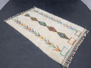 Handmade Custom Moroccan Rug - Wool Beni Ourain Rug, Bohemian Berber Carpet, Large Area Rug, Authentic Abstract Moroccan Rugs by 100kends