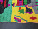 Custom Moroccan Rug - Handwoven Beni Ourain Rug, Colorful Oushak Wool Rug, Bohemian Living Room Carpet, Yellow & Green Morocco Rug