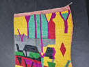 Custom Moroccan Rug - Handwoven Beni Ourain Rug, Colorful Oushak Wool Rug, Bohemian Living Room Carpet, Yellow & Green Morocco Rug