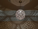 Handmade Moroccan Brass Pendant Light - Ceiling Lamp, Moroccan Chandelier for Bedroom Lighting - Unique Morocco Lampshade Light Fixture