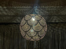Handmade Moroccan Brass Pendant Light - Ceiling Lamp, Moroccan Chandelier for Bedroom Lighting - Unique Morocco Lampshade Light Fixture