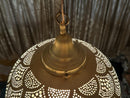 Handmade Moroccan Brass Pendant Light - Ceiling Lamp, Moroccan Chandelier for Bedroom Lighting - Unique Morocco Lampshade Light Fixture