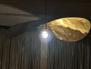 Handmade Moroccan Brass Pendant Light - Half Lamp Lighting, Rustic Lantern Ceiling Light Fixture for Dining Room, Living Room, or Restaurant