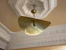 Handmade Moroccan Brass Pendant Light - Half Lamp Lighting, Rustic Lantern Ceiling Light Fixture for Dining Room, Living Room, or Restaurant
