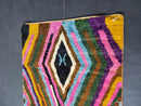 Custom Handwoven Morocan Rug - Vibrant Beni Ourain Style - Geometric Diamond rug - Striped Berber Rug - Custom Sizes Available - Wool Rug