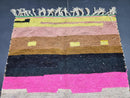 Custom Moroccan Boujaad Runner Rug – Authentic Berber Abstract Hallway & Entryway Runner, Azilal Morocco Bohemian Rugs by 100kends