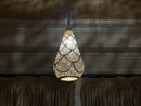 Silver Moroccan Pendant Lamp – Brass Teardrop Light Fixture – Moroccan Lighting for New Home Decor or Restaurant Ambiance by 100kends