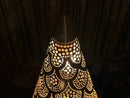 Silver Moroccan Pendant Lamp – Brass Teardrop Light Fixture – Moroccan Lighting for New Home Decor or Restaurant Ambiance by 100kends