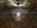 Silver Moroccan Pendant Lamp – Brass Teardrop Light Fixture – Moroccan Lighting for New Home Decor or Restaurant Ambiance by 100kends