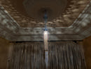 Handcrafted Moroccan Brass Pendant Light – Long Cylinder Perforated Design – Moroccan Lamp Shade – Artisan Ambient Lighting by 100kends