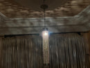 Handcrafted Moroccan Brass Pendant Light – Long Cylinder Perforated Design – Moroccan Lamp Shade – Artisan Ambient Lighting by 100kends
