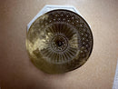 Handcrafted Moroccan Brass Half Pendant Light – Sculpted Wavy Ceiling Lamp with Pierced Shade | Boho, Modern, Oriental Lighting Decor