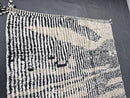 Custom Black and White Moroccan Rug - Beni Ourain Style 8x10 9x12 5x8 3x5 - Handwoven Natural Wool Rug - Cream Berber Shag Area Carpet