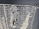 Custom Black and White Moroccan Rug - Beni Ourain Style 8x10 9x12 5x8 3x5 - Handwoven Natural Wool Rug - Cream Berber Shag Area Carpet