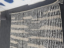 Custom Black and White Moroccan Rug - Beni Ourain Style 8x10 9x12 5x8 3x5 - Handwoven Natural Wool Rug - Cream Berber Shag Area Carpet
