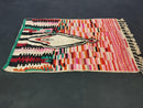 Handwoven Moroccan Boujaad Rug – Custom Pink Tribal Wool Carpet – Authentic 8x10, 9x12, 10x12 Area Rugs – Colorful rug for Mom or dad