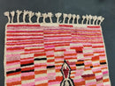 Handwoven Moroccan Boujaad Rug – Custom Pink Tribal Wool Carpet – Authentic 8x10, 9x12, 10x12 Area Rugs – Colorful rug for Mom or dad