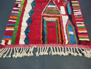 Custom Moroccan Berber Rug – Handmade Wool Area Rug, Unique Boho Decor Beni Ourain Carpet, Checkered Beni Rug White, Housewarming Gift