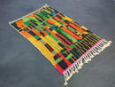 Custom Moroccan Rug – Bold Boujaad Wool Carpet with Geometric Abstract Colors | Handmade Beni Ourain Style | Custom Area & Runner Sizes