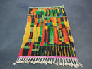 Custom Moroccan Rug – Bold Boujaad Wool Carpet with Geometric Abstract Colors | Handmade Beni Ourain Style | Custom Area & Runner Sizes