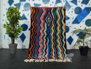 Handwoven Moroccan Beni Ourain Rug | Wool Berber Carpet Tapis Berbere | Authentic Handmade Rugs for Bedroom, Living Room & Area Spaces