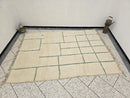 Custom Moroccan Rug – Handwoven Wool Grid Design, Boho Rugs for Living Room & Kitchen, Custom Size Area Rug, Woven Gift Rug by 100kends