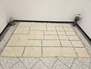 Custom Moroccan Rug – Handwoven Wool Grid Design, Boho Rugs for Living Room & Kitchen, Custom Size Area Rug, Woven Gift Rug by 100kends