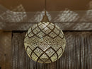 Handmade Moroccan Brass Pendant Light - Lantern Ceiling Light, Rustic Lighting, Moroccan Chandelier, Brass Lampshade, Moroccan Lamp Lighting