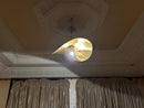 Handmade Moroccan Brass Pendant Light - Half Lamp Lighting, Rustic Lantern Ceiling Light Fixture for Dining Room, Living Room, or Restaurant