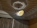 Handcrafted Moroccan Brass Pendant Light - Half Brass Artisan Lamp, Oriental Filigree Ceiling Light with Shadow Effect for Home Decor