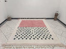 Custom Moroccan Beni Ourain Rug – Wool Moroccan rug -  Handwoven Wool Tribal Carpet with Bold Geometric Terracotta Boho Design by 100kends